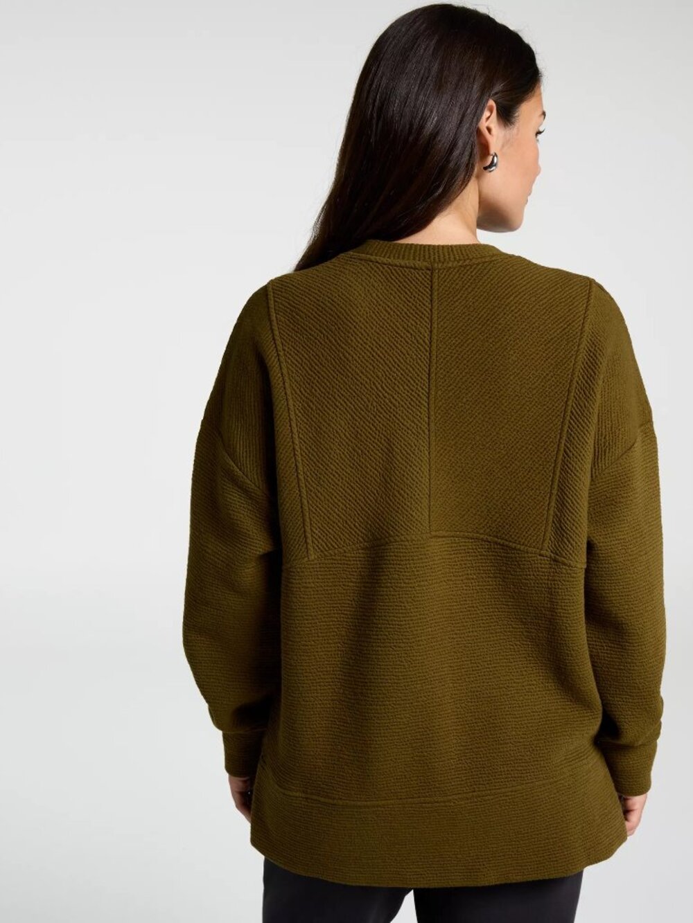 CALIA Women's Elevate Side Zip Tun - Color: Dark Khaki Olive - Picture 3 of 5